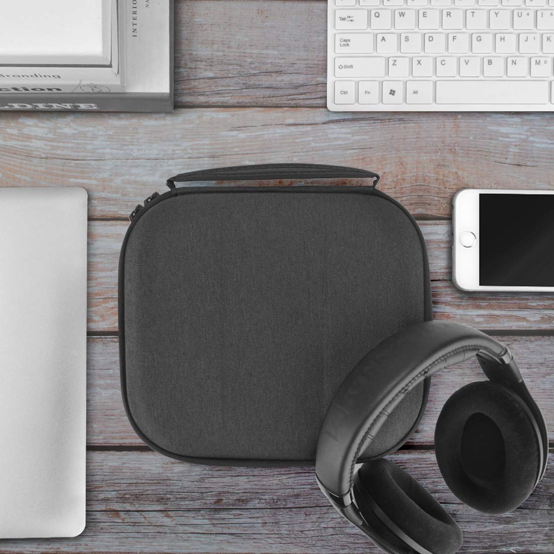 旅行用ヘッドホンケース ゼンハイザー各モデル対応 収納ポーチ付き 暗灰色 Amazon | Geekria Shield ケース 交換用 ゼンハイザー